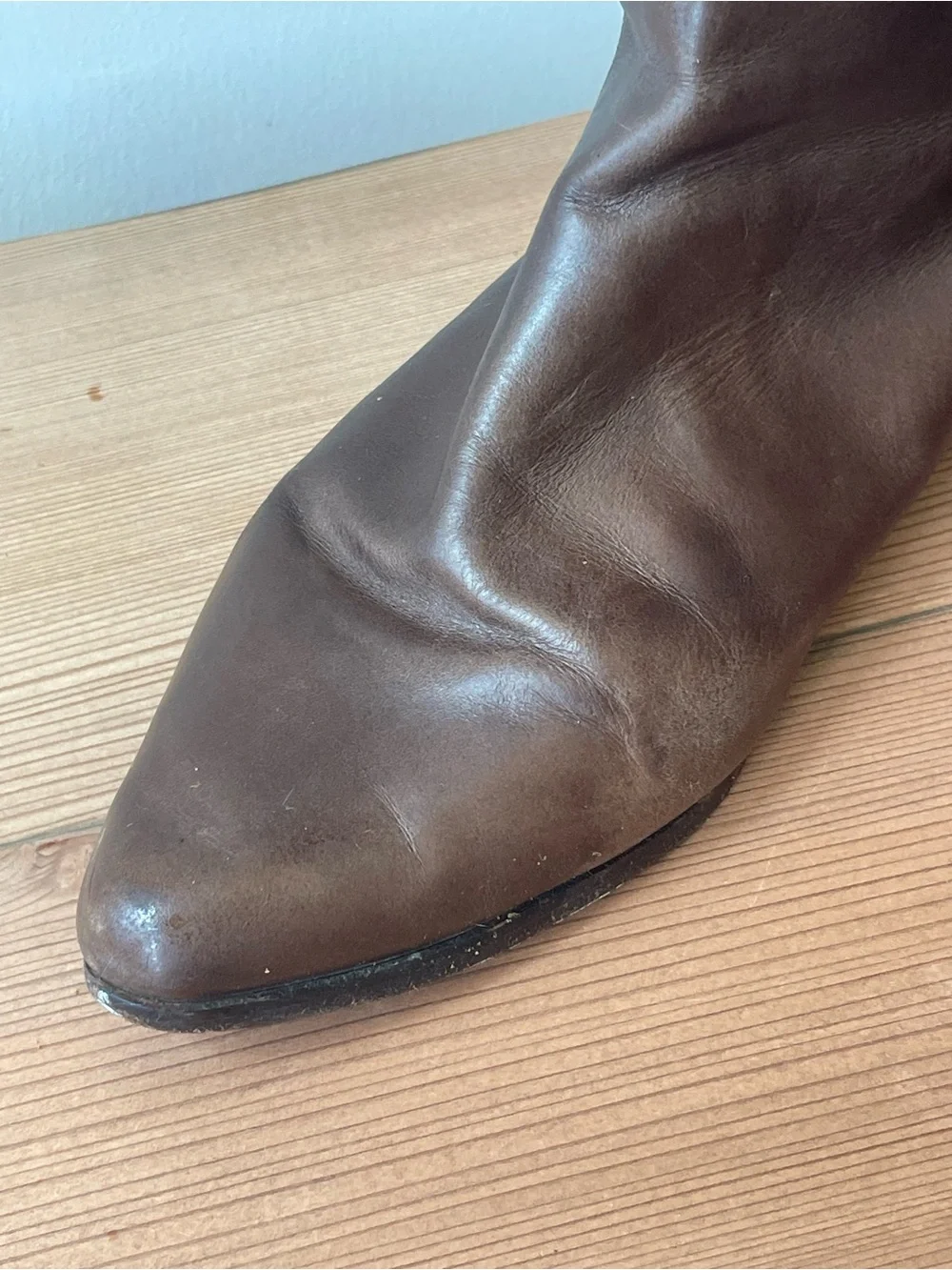 VINTAGE KORS by Michael Kors Brown Leather Riding Boots 9.5
